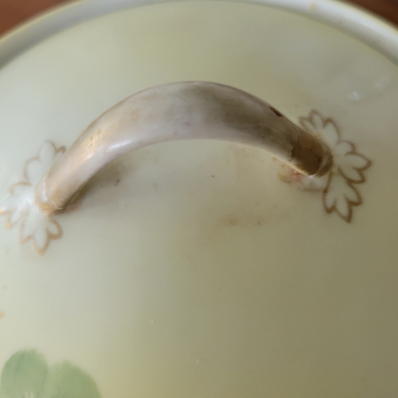 Nippon Japan Vintage Covered Handled Bowl With Matte Finish - Picture 5 of 13